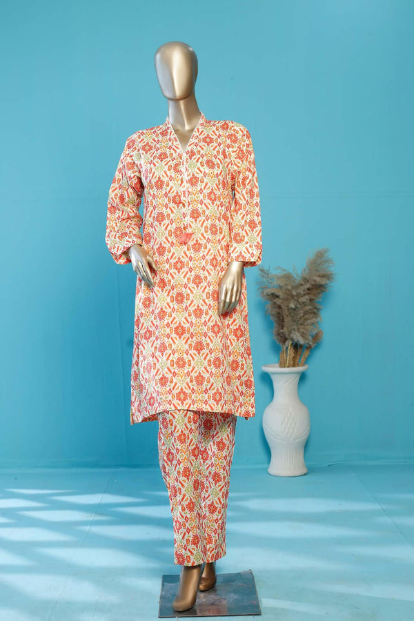 Bin Saeed Stitched Co Ords Printed Lawn Vol-02 Collection'2023-SMLSTF-052-Skin