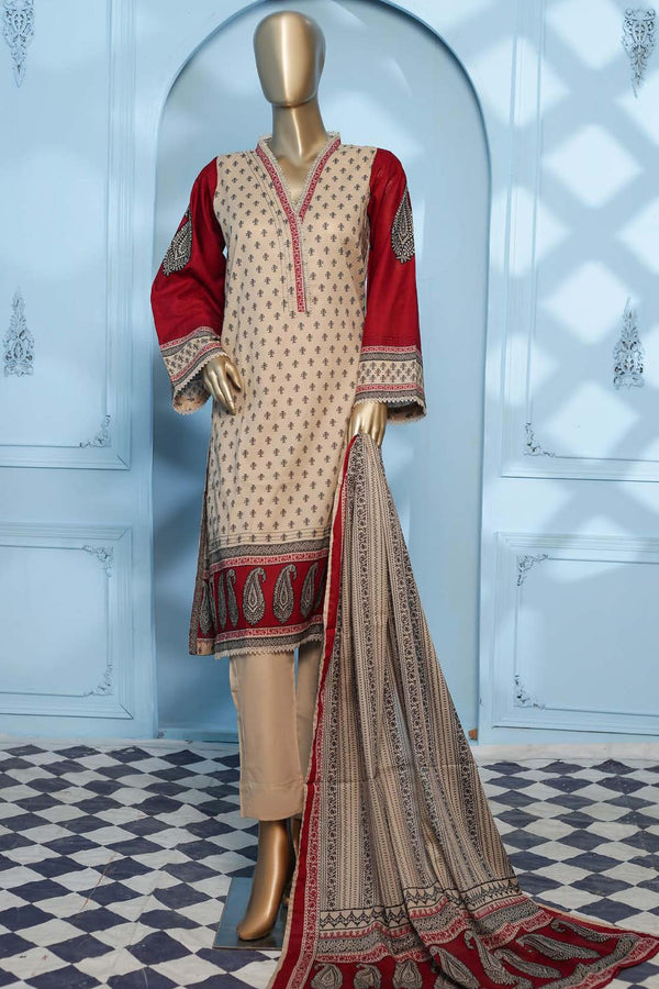 Maryum Noor by Bin Saeed Stitched 3 Piece Printed Lawn Vol-02 Collection'2023-SMLF-017-Skin