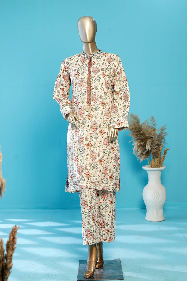 Bin Saeed Stitched Co Ords Printed Lawn Collection'2023-SMLSFT-076-Skin