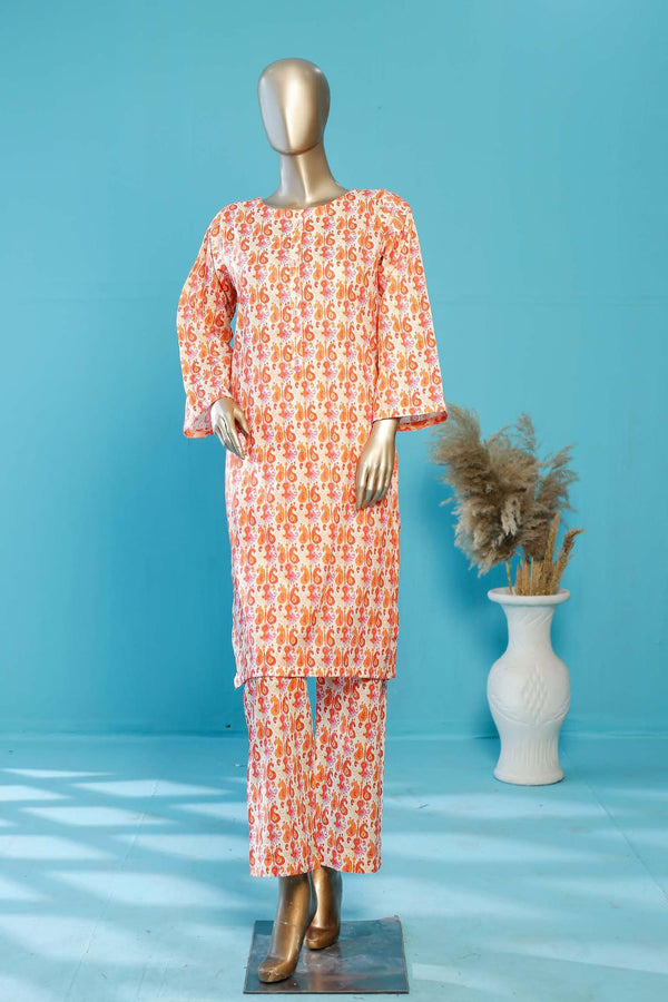 Bin Saeed Stitched Co Ords Printed Lawn Collection'2023-SMLSTF-051-Pink