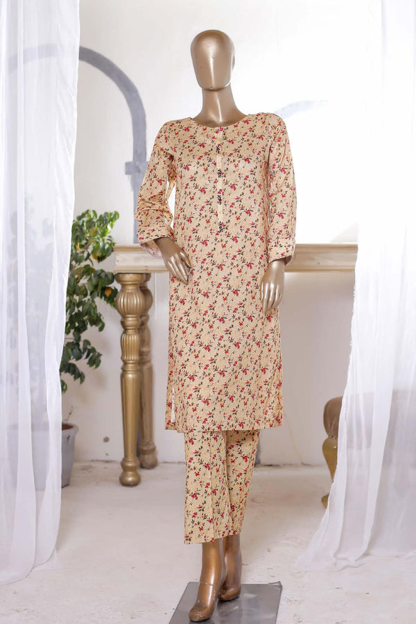Bin Saeed Stitched Co Ords Printed Lawn Collection'2023-SMLSTF-055-Skin
