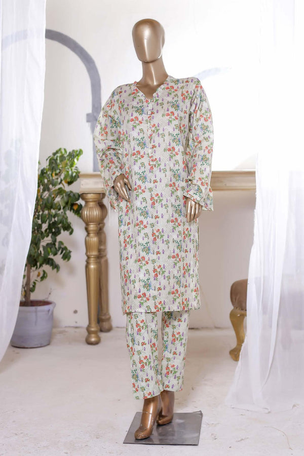 Bin Saeed Stitched Co Ords Printed Lawn Collection'2023-SMLSTF-075-Skin
