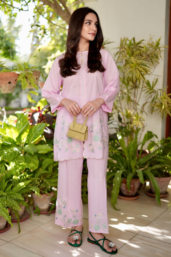 Sahar Stitched Co Ords Pret Essentials Collection'2025-SSEC-V3-RK-02 - Pink