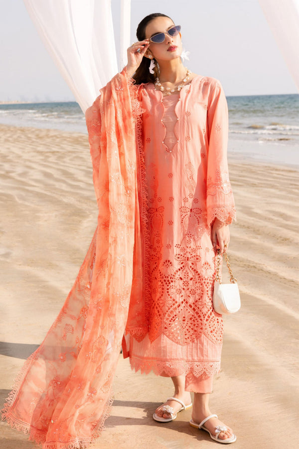 Tehzeeb By Riaz Arts Unstitched 3 Piece Emb Chikankari Lawn Vol-03 Collection'2025-TL-426 - Pink