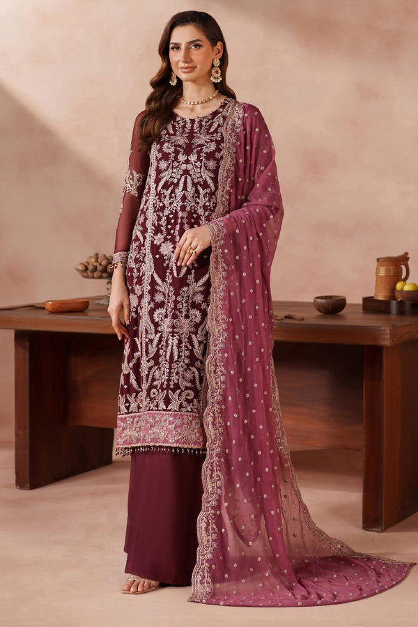 Mahrosh By Zarif Unstitched 3 Piece Formals Collection'2025-Muf-02-Samrose - Red