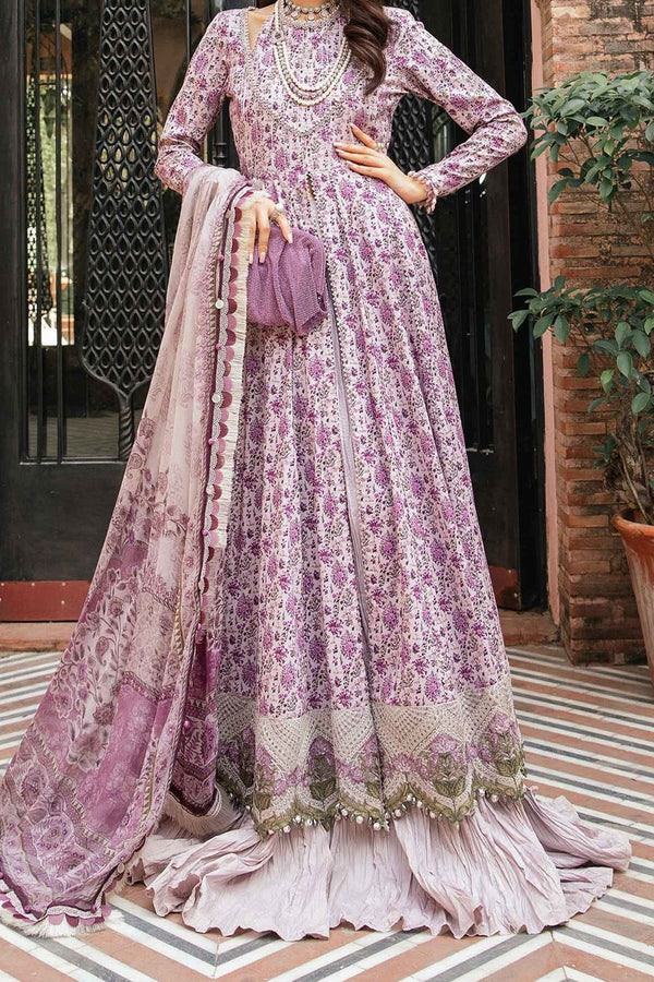 M Prints By Maria B Unstitched 3 Piece Luxury Emb Lawn Eid 2 Edit Collection'2024-MPT-2207-B
