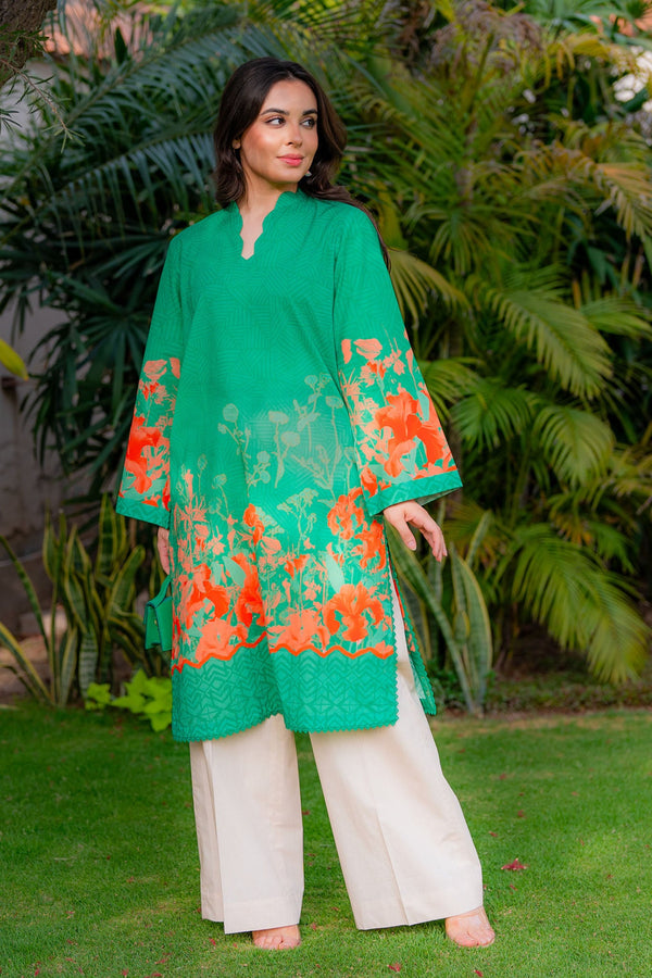 Selene By Sahar Unstitched 1 Piece Printed Lawn Vol-02 Collection'2025-SSL-25-V1-05 - Green
