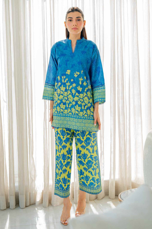 Selene By Sahar Unstitched 2 Piece Printed Lawn Vol-02 Collection'2025-TL-V2-S25-08 - Blue
