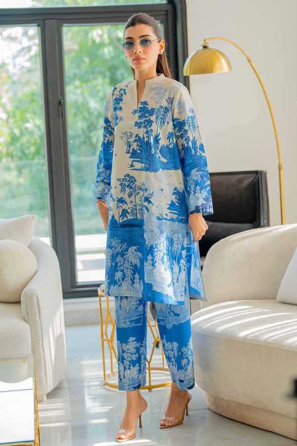 Selene By Sahar Unstitched 2 Piece Printed Lawn Vol-02 Collection'2025-TL-V2-S25-04 - Blue