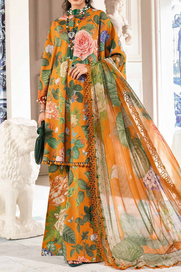 M Prints By Maria B Unstitched 3 Piece Luxury Emb Lawn Eid 2 Edit Collection'2024-MPT-2210-B