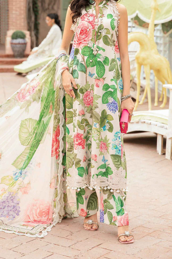 M Prints By Maria B Unstitched 3 Piece Luxury Emb Lawn Eid 2 Edit Collection'2024-MPT-2210-A