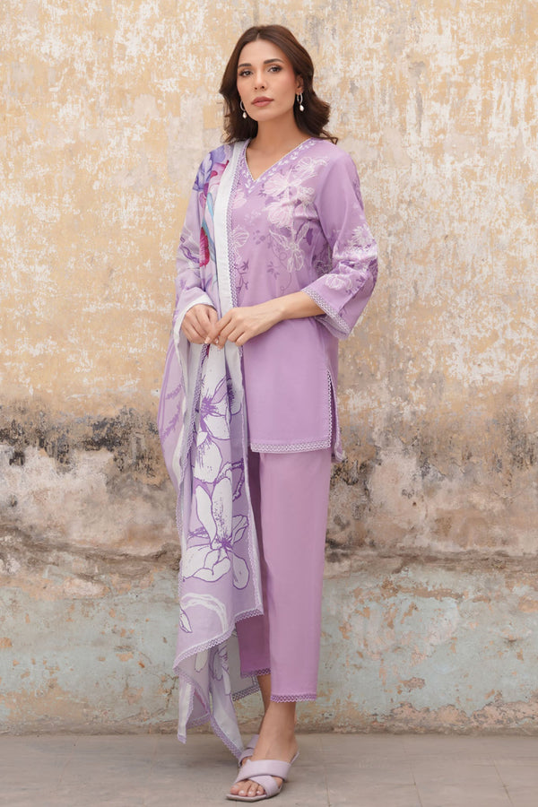 Selene By Sahar Unstitched 3 Piece Printed Lawn Vol-02 Collection'2025-CL-V2-S25-08 - Lilac