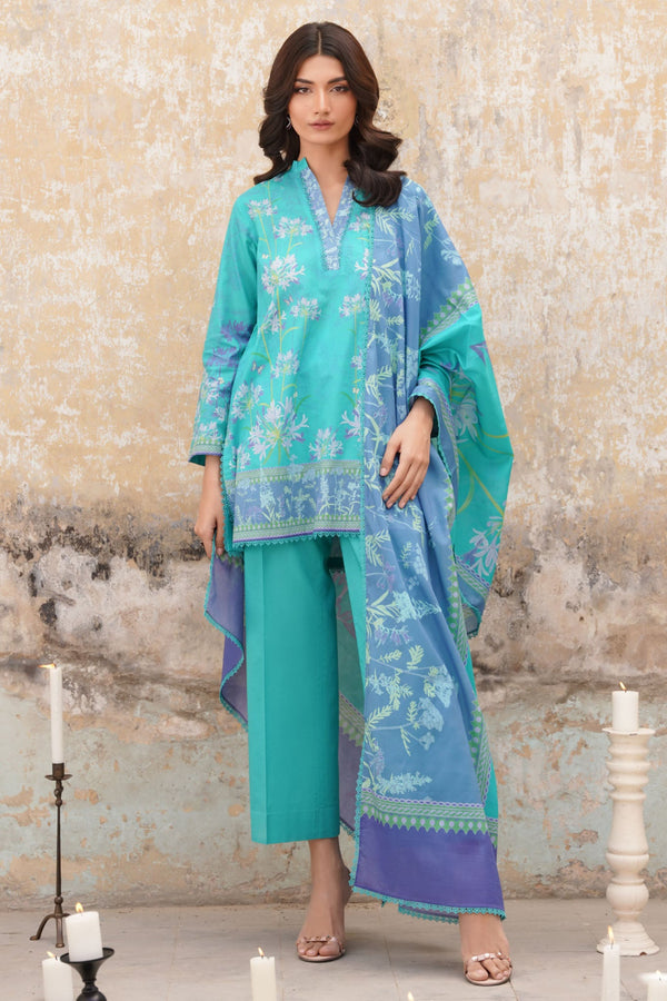 Selene By Sahar Unstitched 3 Piece Printed Lawn Vol-02 Collection'2025-CL-V2-S25-07 - Ferozi
