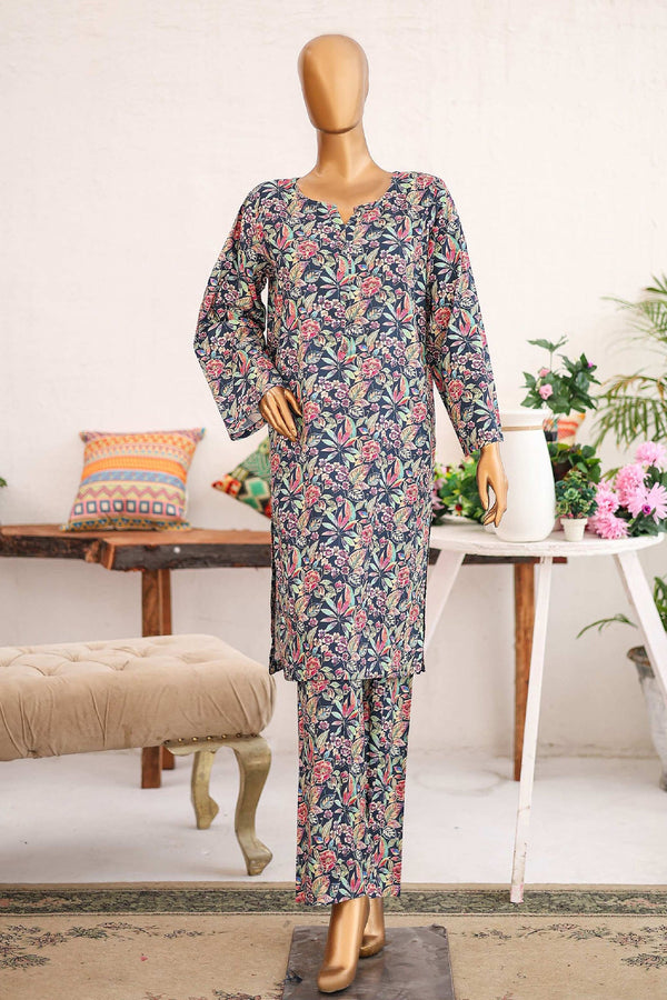 Bin Saeed Stitched 2 Piece Co Ords Cotton Collection'2024-WCKF-965-Multi