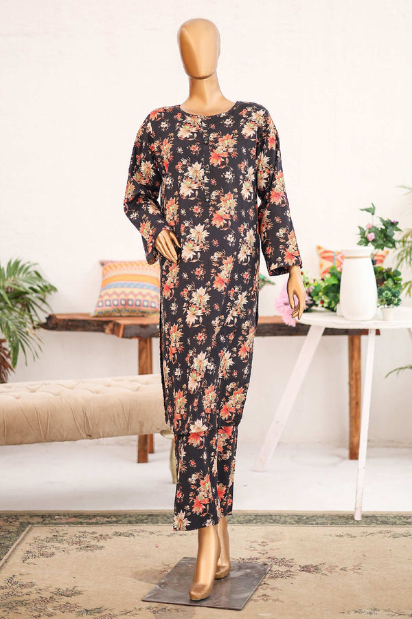 Bin Saeed Stitched 2 Piece Co Ords Cotton Collection'2024-WCKF-966-Black