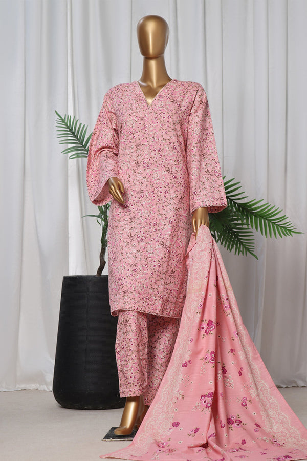Bin Saeed Stitched 3 Piece Exclusive khaddar Vol-04 Collection'2024