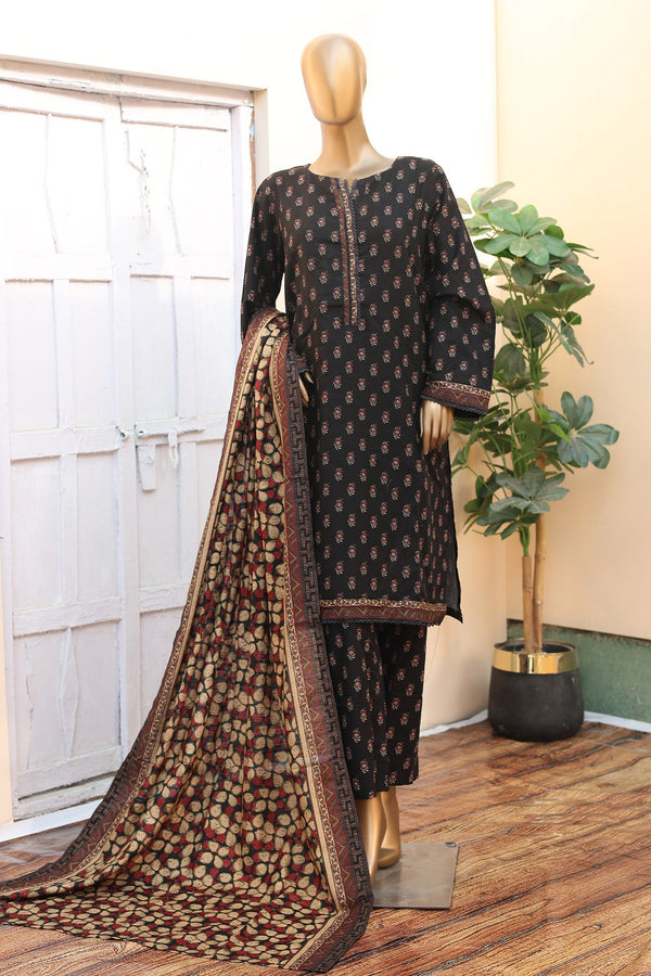 Bin Saeed Stitched 3 Piece Exclusive khaddar Vol-03 Collection'2024