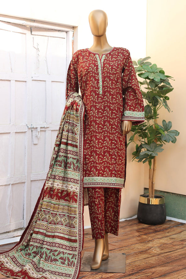 Bin Saeed Stitched 3 Piece Exclusive khaddar Vol-03 Collection'2024