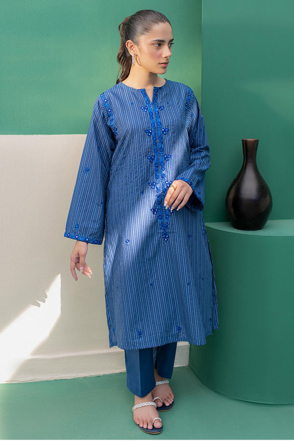 Zellbury Stitched 2 Piece Summer Lawn Collection'2025-WPS-1932 - Blue
