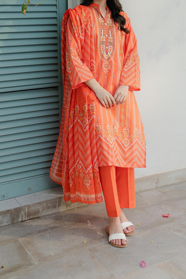 Zellbury Stitched 3 Piece Printed Lawn Vol-01 Collection'2024-WPS-747