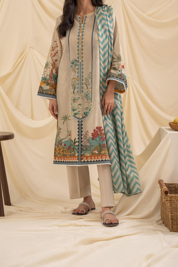 Zellbury Stitched 3 Piece Printed Lawn Vol-01 Collection'2024-WPS-751