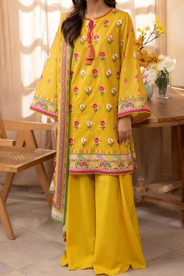 Zellbury Unstitched 2 Piece Digital Printed & Emb Lawn Vol-03 Collection'2024-WU-035