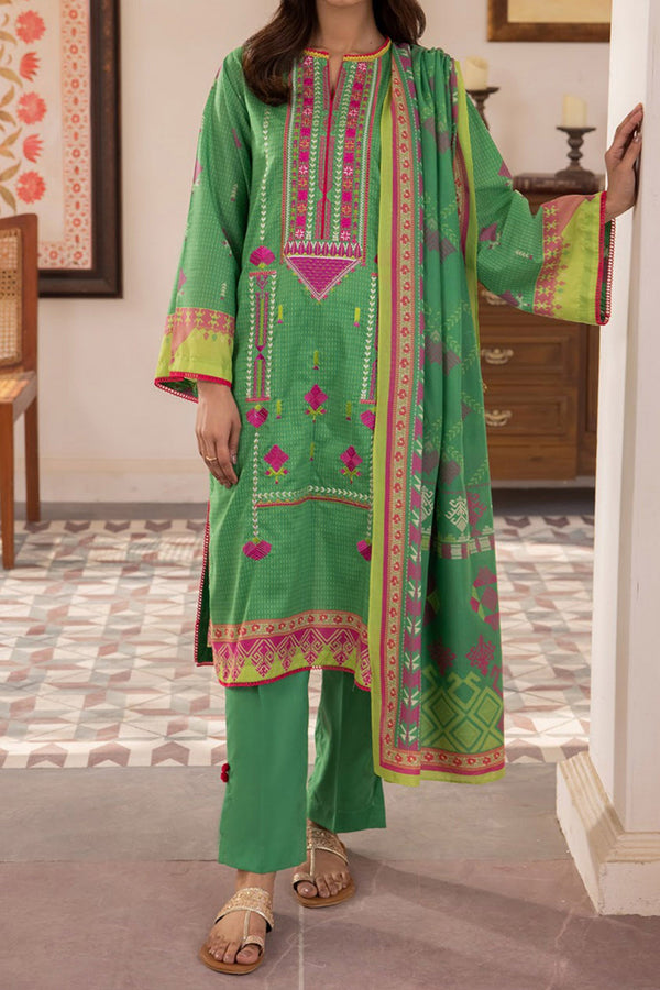 Zellbury Unstitched 3 Piece Emb & Printed Lawn Collection'2024-WU-105