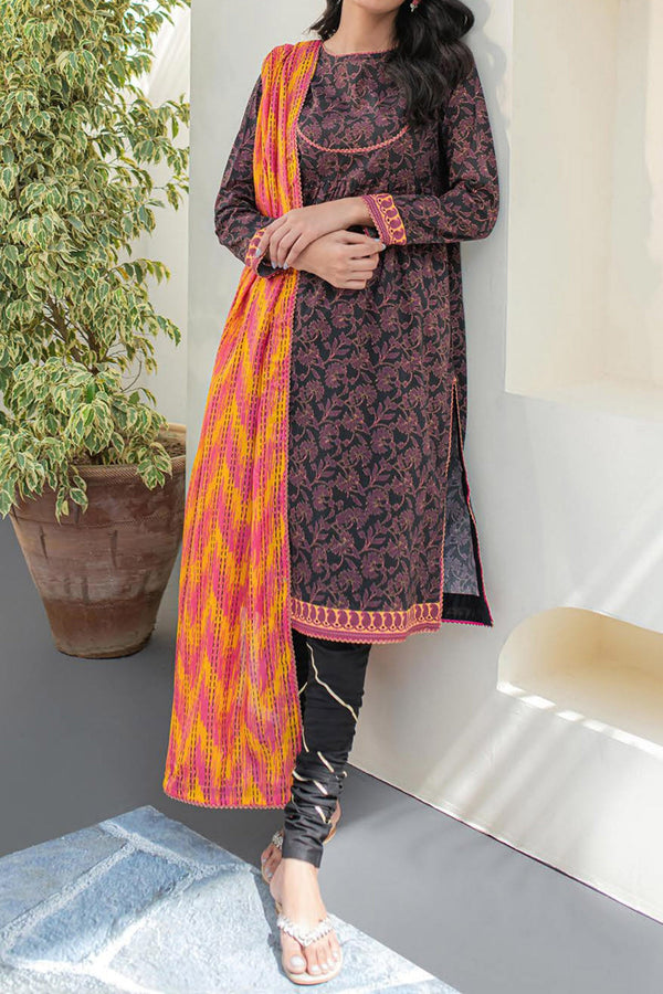 Zellbury Unstitched 2 Piece Digital Printed & Emb Lawn Vol-03 Collection'2024-WU-153