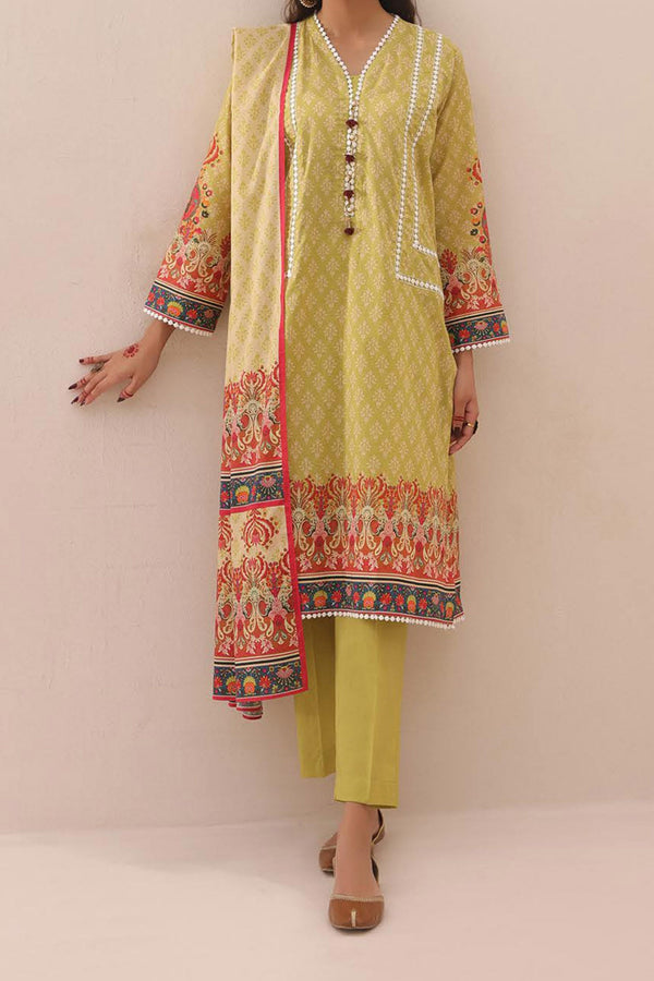 Zellbury Unstitched 3 Piece Digital Printed & Emb Lawn Vol-03 Collection'2024-WU-218