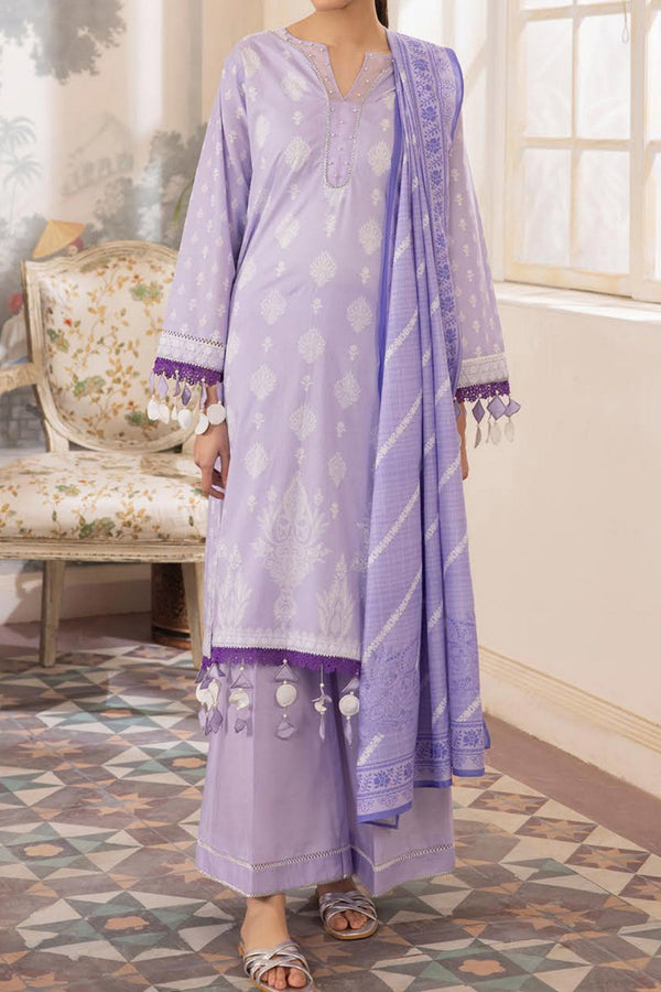 Zellbury Unstitched 3 Piece Digital Printed & Emb Lawn Vol-03 Collection'2024-WU-607