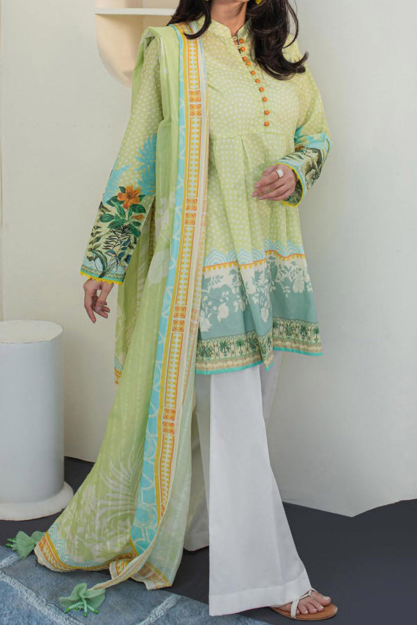 Zellbury Unstitched 2 Piece Digital Printed & Emb Lawn Vol-03 Collection'2024-WU-646