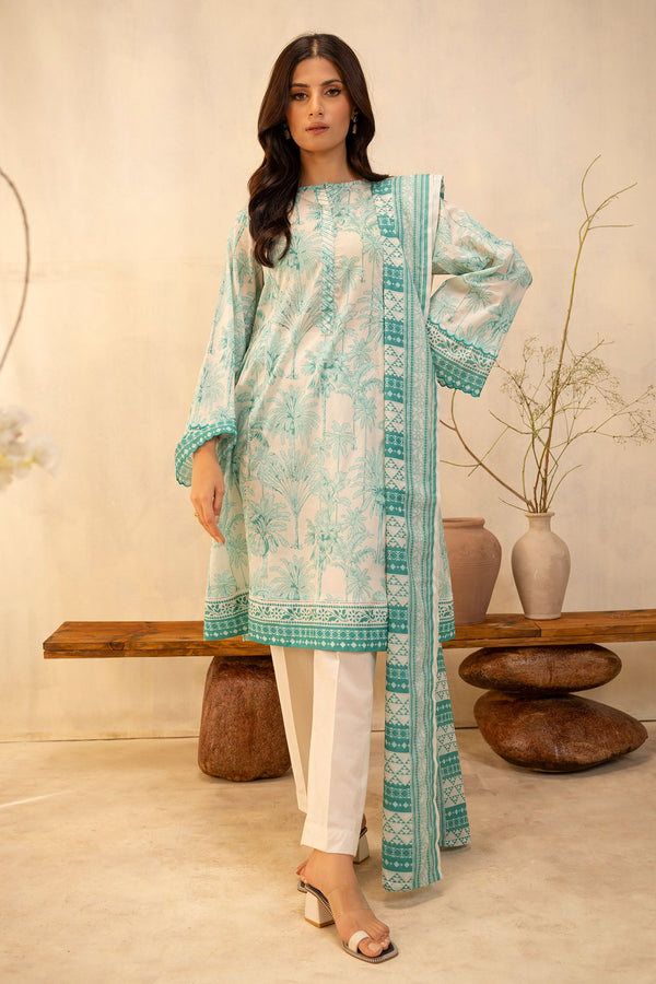 Zellbury Unstitched 2 Piece Summer Lawn Vol-02 Collection'2025-WUS-0002 -  Sea Green