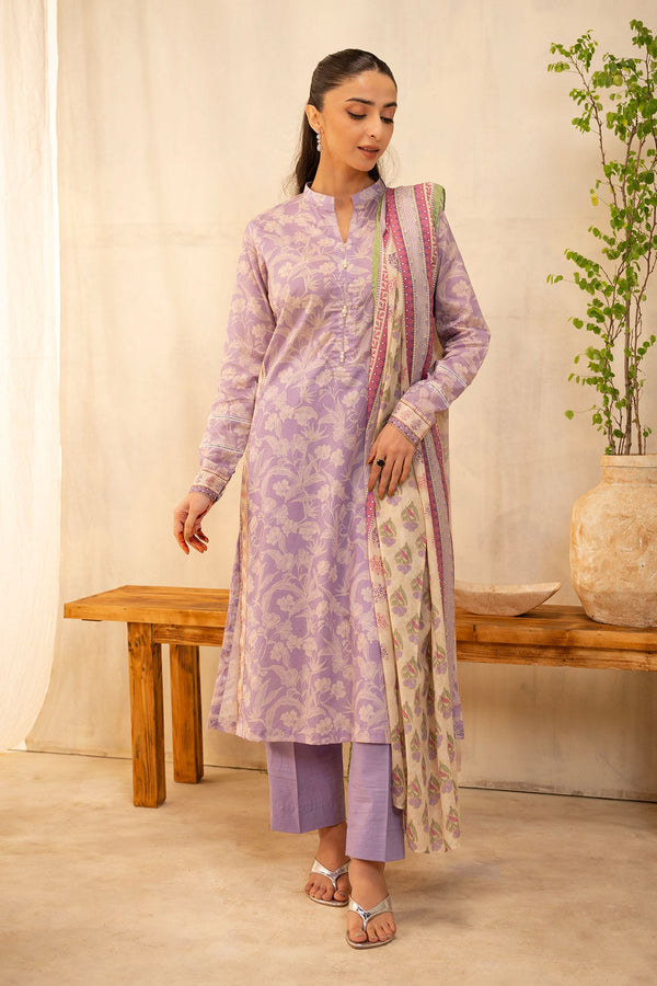 Zellbury Unstitched 2 Piece Summer Lawn Vol-02 Collection'2025-WUS-0004 -  Light Purple