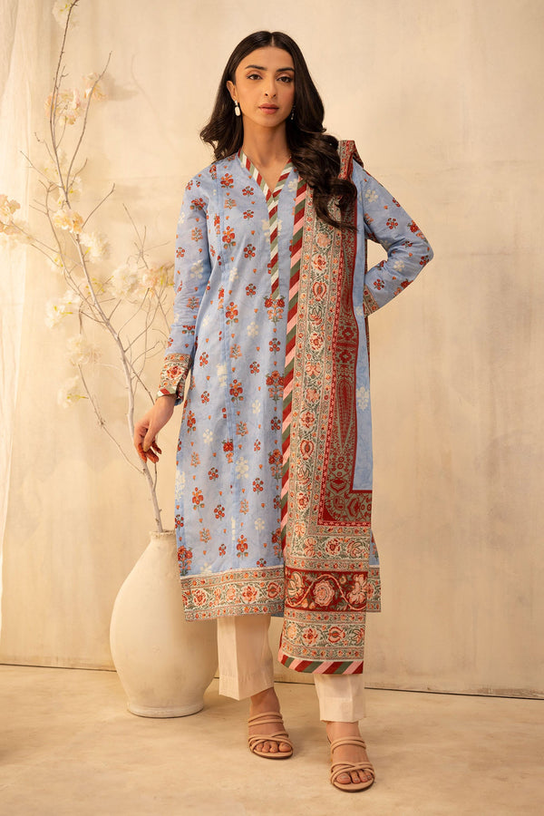 Zellbury Unstitched 2 Piece Summer Lawn Vol-02 Collection'2025-WUS-0008 -  Ice