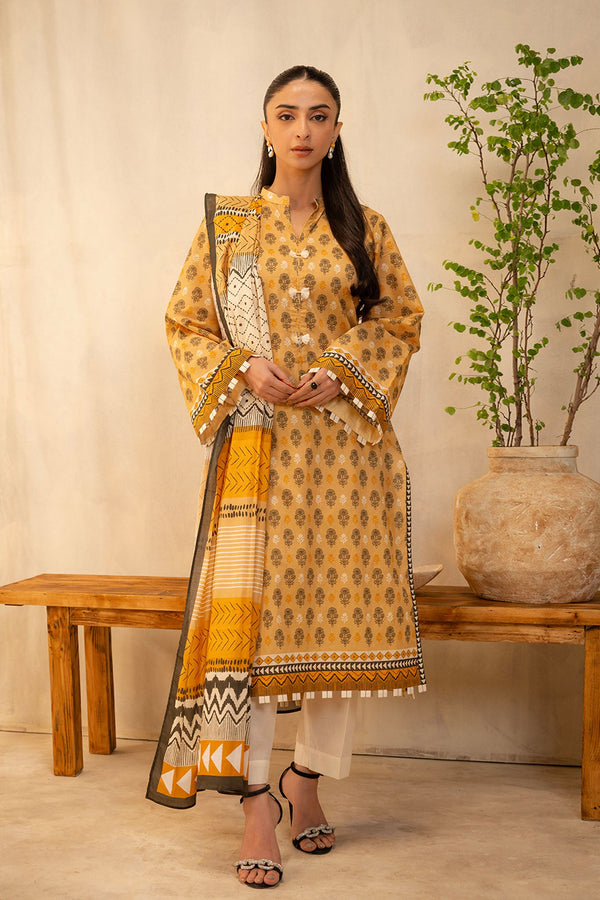 Zellbury Unstitched 2 Piece Summer Collection'2025-WUS-0010 - Mustard