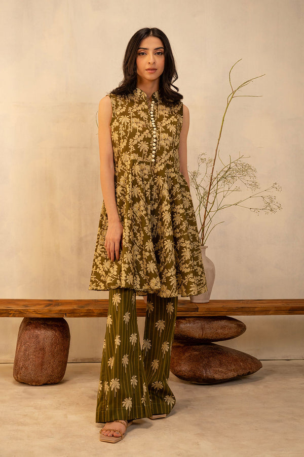 Zellbury Unstitched 2 Piece Summer Collection'2025-WUS-0011 - Mehndi
