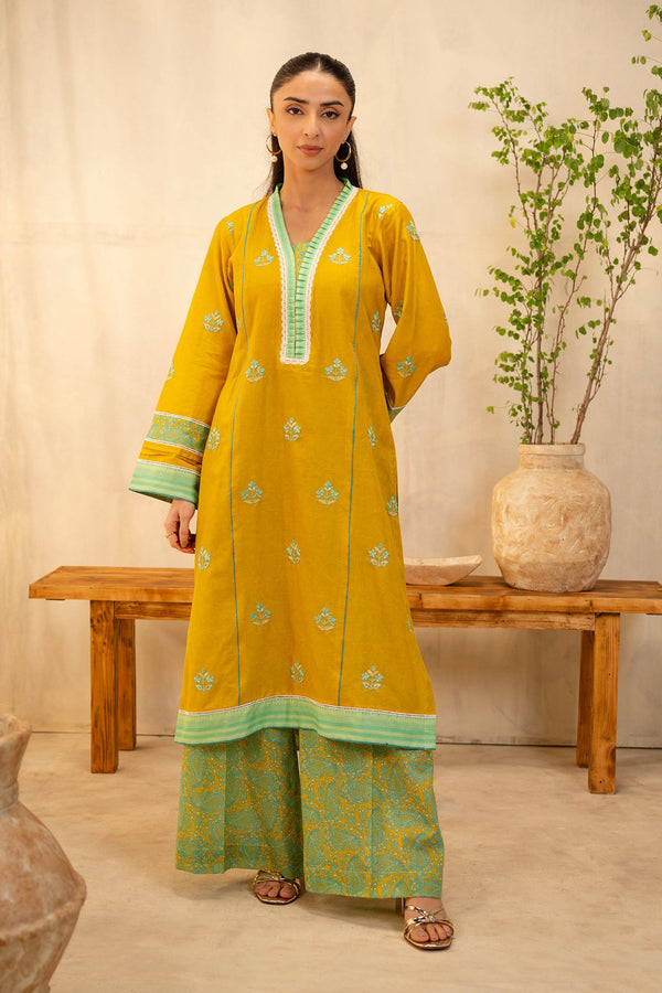 Zellbury Unstitched 2 Piece Summer Lawn Vol-02 Collection'2025-WUS-0020 -  Mustard