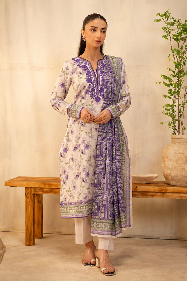 Zellbury Unstitched 2 Piece Summer Collection'2025-WUS-0022 - White