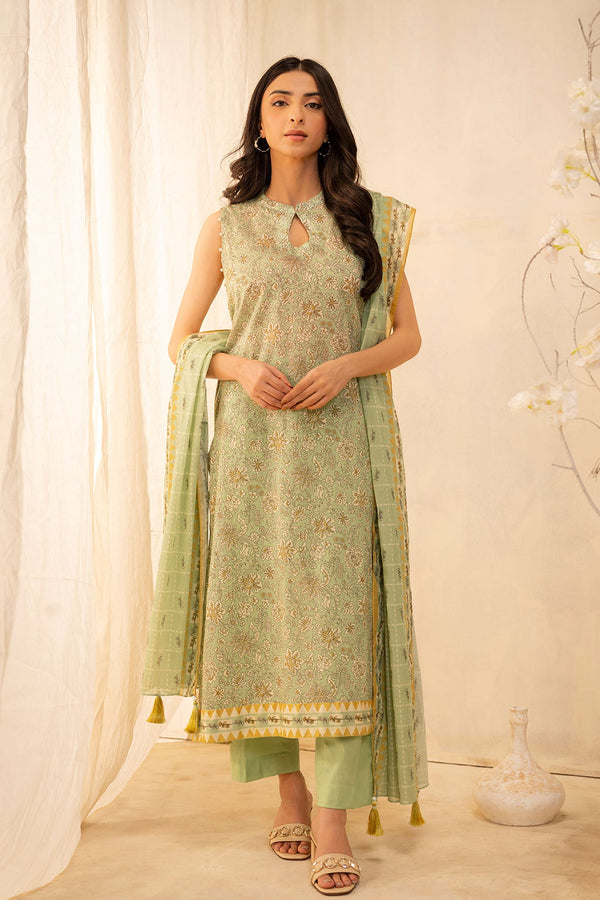 Zellbury Unstitched 3 Piece Summer Collection'2025-WUS-0027 - Pista