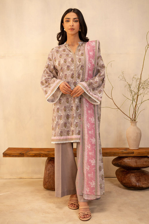 Zellbury Unstitched 3 Piece Summer Collection'2025-WUS-0029 - Light Purple