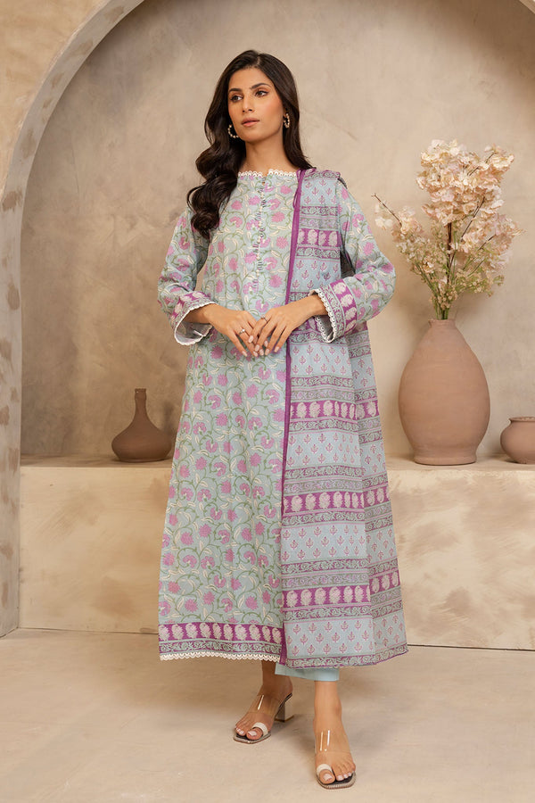 Zellbury Unstitched 3 Piece Summer Collection'2025-WUS-0031 - Sky