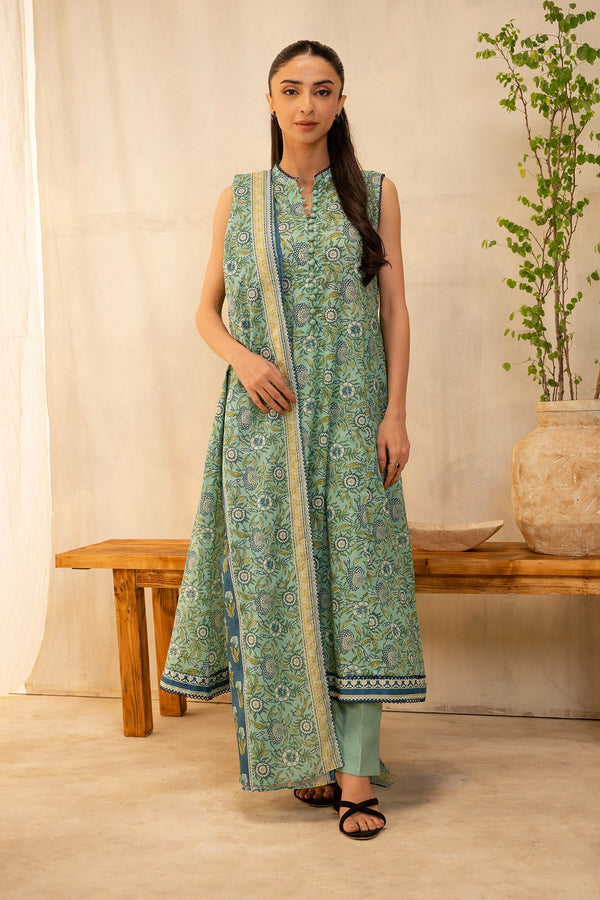Zellbury Unstitched 3 Piece Summer Lawn Vol-02 Collection'2025-WUS-0034 -  Mint