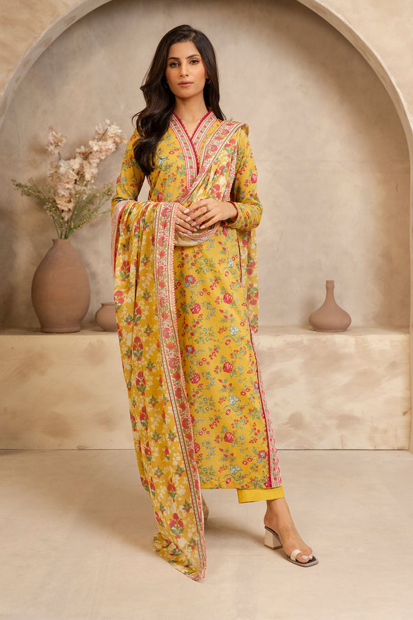 Zellbury Unstitched 3 Piece Summer Lawn Vol-02 Collection'2025-WUS-0036 -  Mustard