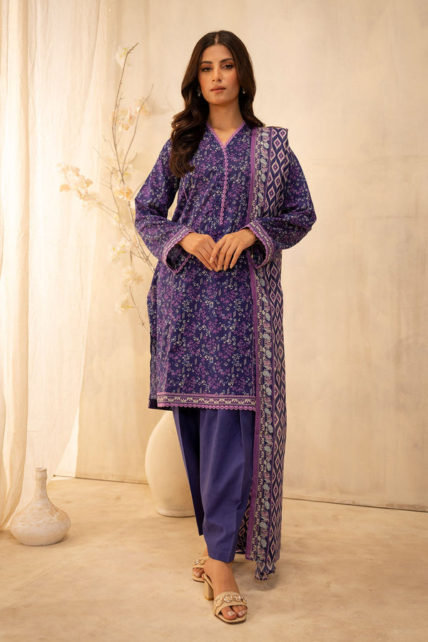 Zellbury Unstitched 3 Piece Summer Lawn Vol-02 Collection'2025-WUS-0037 -  Purple
