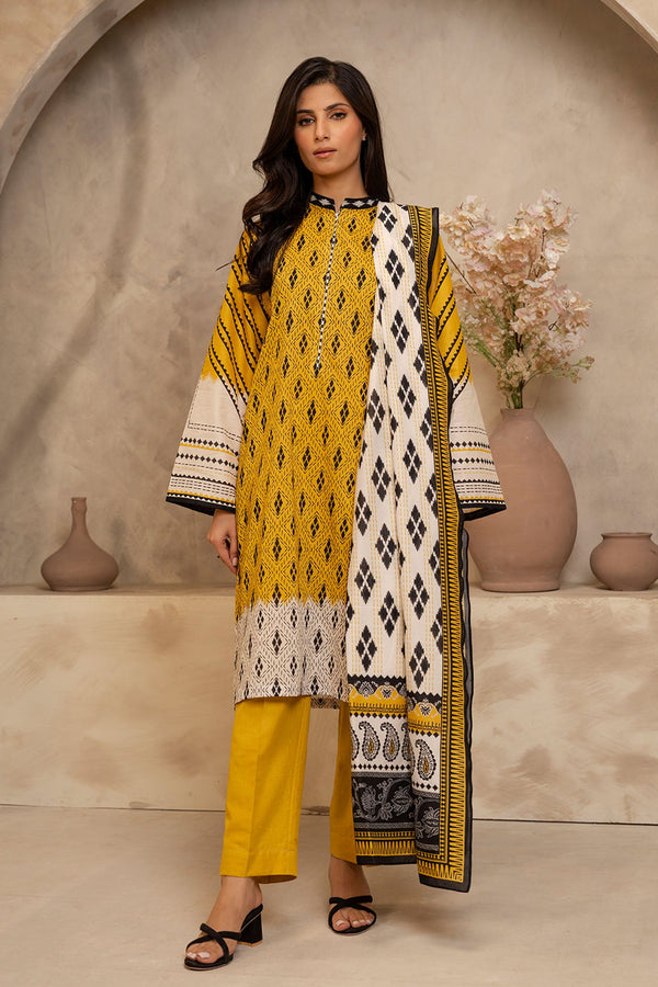 Zellbury Unstitched 3 Piece Summer Collection'2025-WUS-0044 - Mustard