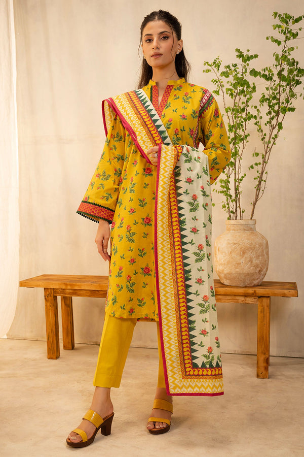 Zellbury Unstitched 3 Piece Summer Collection'2025-WUS-0050 - Yellow