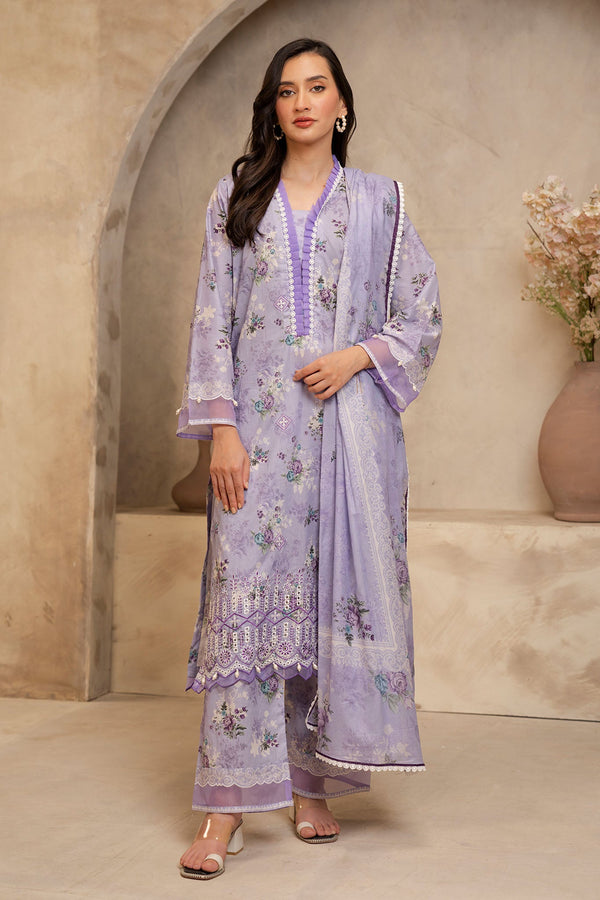 Zellbury Unstitched 3 Piece Summer Collection'2025-WUS-0063 - Lilac