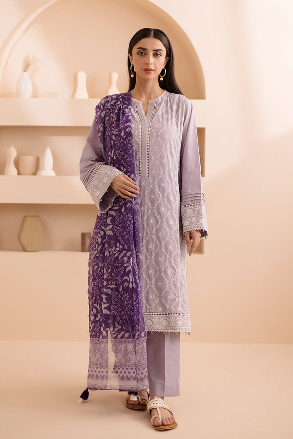 Zellbury Unstitched 3 Piece Summer Collection'2025-WUS-0069 - Light Purple