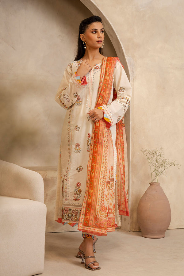 Zellbury Unstitched 3 Piece Summer Collection'2025-WUS-0076 - White