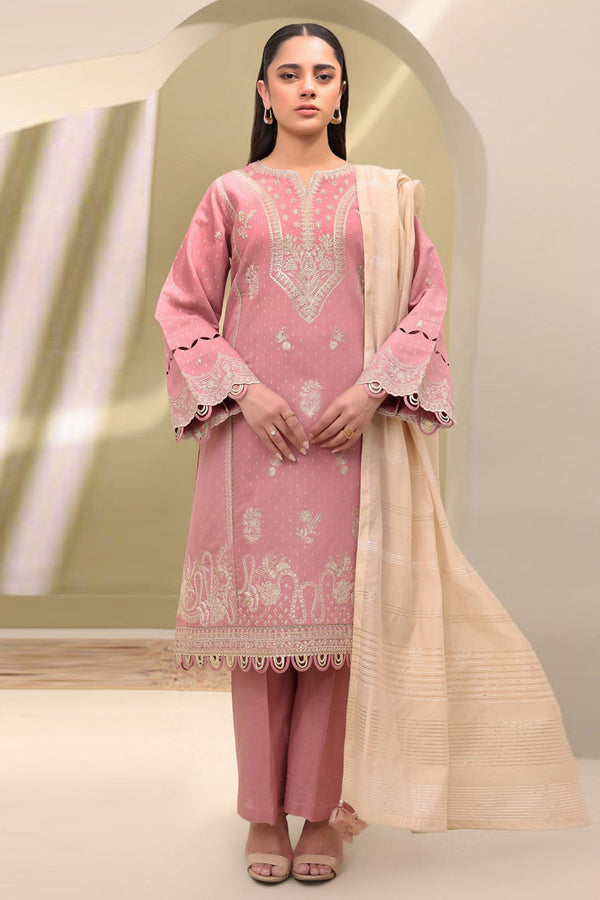 Zellbury Unstitched 3 Piece Lawn Vol-04 Collection'2025-WUS-0080 - Mauve